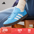 adidas「T头鞋」VL COURT CLASSIC复古板鞋德训鞋阿迪达斯轻运动   蓝色/亮白/树脂黄   38