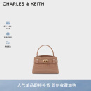 CHARLES&KEITH鳄鱼纹凯莉包手提斜挎婚包包女包女女神节礼物CK2-50270880-1 BLUSH浅红色-补货中 S