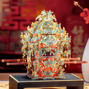 拼酷（piececool）点翠花轿 十里红妆3d立体金属拼图家居装饰结婚情人节礼物送女友