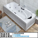 九牧新款2025全网最低价特独立式带裙边浴缸亚克力浴盆冲浪恒温智能浴缸 顶配恒温冲浪左裙  1.5M