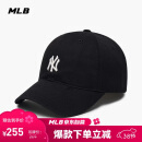 MLB帽子男女四季软顶棒球帽休闲运动鸭舌帽3ACP7701N-50BKS-F/黑色