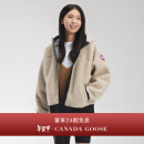 加拿大鹅（Canada Goose）Simcoe 女士羊羔绒连帽衫羊毛抓绒夹克大鹅外套 7016W 950 浅黄褐色 M