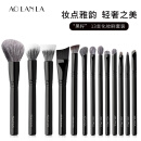 AOLANLA黑籽13支化妆刷套装鱼尾粉底刷散粉腮红眼影刷礼盒款情人节礼物