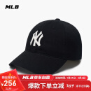 MLB帽子男女情侣棒球帽大标软顶鸭舌帽四季运动帽3ACP6601N-50BKS-F