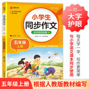 小学生同步作文 五年级上册 与小学语文教材课本同步使用 作文专项训练 单元作文题详解 理清写作思路 好词好句好段素材积累 彩色印刷 大字 宽行距