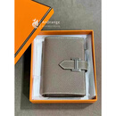 爱马仕（HERMES）男女同款bearn卡包大象灰银扣小牛皮钱包 大象灰 常规