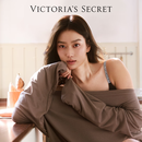 维多利亚的秘密 logo字母肩带舒适无痕时尚文胸内裤内衣套装520送女友女友礼物 54A2黑色-无钢圈 80B (36B)+M