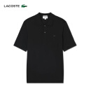 LACOSTE法国鳄鱼25春夏新款男士时尚短袖衬衫领羊毛衫Polo衫|AH1101 031/黑色 S