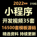 微信小程序教程开发高清视频教学课程 小程序模板源码学习素材资料