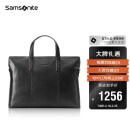 新秀丽（Samsonite）男士手提包13英寸电脑包休闲通勤文件袋牛皮革公文包TK9*09001