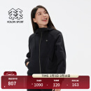 KOLON SPORT/可隆夹克 女子户外运动登山徒步内里针织抓绒外套 LKJK4WTT56-BK 黑色 L 170/92A