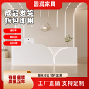 公司前台美容院收银台牙科吧台宠物诊所烤漆接待台轻奢服装店柜台 烤漆白 360x60x100