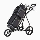 保时捷（PORSCHE DESIGN）高尔夫球车可折叠可拆卸三轮实用便捷便携高尔夫球包车手推车 黑色