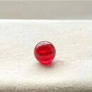 DRJEFUN天然碧玺单颗散珠9MM 9.5MM老矿荧光浓艳色标DIY饰品手链升级配珠 1克 14#9.1MM鸽血红近净体