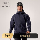 ARC'TERYX始祖鸟 GAMMA MX HOODY 防风 男子 软壳夹克 BLACK SAPPHIRE/蓝黑色 M