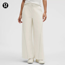 lululemon丨Fleece Varsity 女士拉绒两穿高腰长裤 LW5HA7S 骨白 M