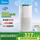 美的（Midea）【小蓝鲸600】无雾空气净化加湿器婴儿落地除菌卧室静音增湿器孕妇家用长效生日礼物桌面SZ-2Y50