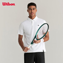 威尔胜（Wilson）官方2025夏季新款男士DAILY网球服运动训练吸湿速干短袖POLO衫 亮白色-WM20056512WTA L /180/100A
