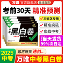 地区任选】万唯中考黑白卷2025中考数学语文英语物理化学政治历史生地模拟试卷试题研究初三总复习资料书真题卷万维教育旗舰店 广东 中考【黑白卷】 语数英物化道历7科合订