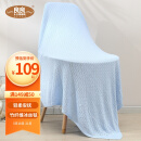 良良(liangliang)婴儿毯儿童空调被新生儿竹纤维盖毯竹丝毯冰丝毯蓝色125*115cm