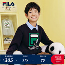 FILA【抗菌】斐乐儿童童装上衣2025年秋季新款男女童舒适套头卫衣 传奇蓝-NV 170