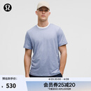 lululemon丨Soft Jersey 男士短袖针织衫 LM3ES3S 杂色水洗牛仔蓝/杂色淀粉蓝 M