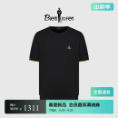 比音勒芬【清泉纱】2025春夏新款休闲刺绣标亲肤干爽舒适短袖圆领针织衫男