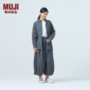 无印良品（MUJI） IDEE 女式 汉麻混平纹灯笼裤裤子女款女装25年春季GA38CC5S 炭灰色 M （155/68A）