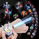 IOSN儿童手表3-6岁奥特手表曼儿童版发光赛罗玩具投影爱莎公主 赛罗奥特曼【按键换图24种图案