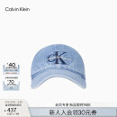 Calvin KleinJeans男女同款复古ck刺绣弯檐运动牛仔鸭舌帽棒球帽礼物4G5041G LHK-牛仔蓝 均码 OS