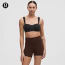 lululemon丨Soft Foam Cup 女士桃心领运动内衣 LW2DWSS 黑色 S