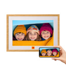 KODAK柯达 1005P 数码相框10.1英寸可充电触屏高清电子相册显示屏照片视频播放器 木色