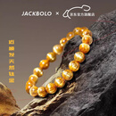 JACKBOLO天然钛金发晶手串男女同款 藏品级 金光耀财气盈 520情人节礼物 天然钛金-7mm【藏品级】