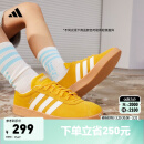 adidas「T头鞋」VL COURT CLASSIC复古板鞋德训鞋阿迪达斯轻运动   黄色/亮白/汉玉白   38