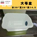 NAOISKEY 脑斯基侧排水厨房加厚塑料洗菜下水临时洗碗拖把池洗手盆安装简易水槽 大号白色38*28*15+78cm下侧排水