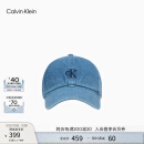 Calvin KleinJeans男女同款潮流复古ck刺绣弯檐牛仔鸭舌帽棒球帽礼物4G5039G LHK-牛仔蓝 58