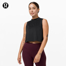 lululemon丨Flow Y 女士运动二合一短款背心 LW1CMYS 黑色 S /6