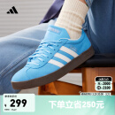 adidas「T头鞋」VL COURT CLASSIC复古板鞋德训鞋阿迪达斯轻运动   蓝色/亮白/树脂黄   38