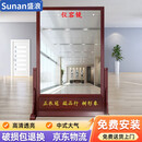 盛浪仪容镜军容镜正容镜风纪镜警容镜礼仪镜木制全身镜100宽*200高cm