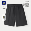 海澜之家（HLA）休闲短裤男透气亲肤五分短裤男25夏季 山不在高-黑色18【预订】 HKMCW2J006A L 175/84AL推荐135~148斤