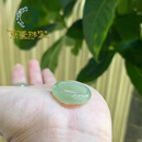 京鉴新疆和田玉青白玉晴水指环老料和田玉素戒冰种玉石扳指女附证书 16mm