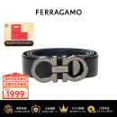 菲拉格慕（Ferragamo）腰带男皮带商务正装 (自由裁剪) 送男友奢侈品潮牌情人节礼物 679710 687611黑蓝双面_荔枝纹