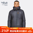 Rab 睿坡Generator Alpine男士户外保暖轻便携棉服540g QIO-84 炭黑/橙色 M