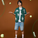 LACOSTE【王一博同款】法国鳄鱼男装25夏新款直筒牛仔百慕大短裤|FH9932 MKU/浅牛仔蓝 38 XL