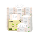 洁柔抽纸 粉Face柔韧3层110抽*24包 可湿水纸巾卫生纸 抽纸整箱