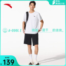 安踏速干套装丨运动短袖t恤短裤两件套男夏季吸湿透气跑步健身训练服
