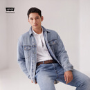 Levi's李维斯情侣同款美式宽松时尚休闲街头情侣牛仔棉服夹克外套 牛仔蓝 XL