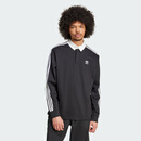 阿迪达斯 （adidas）三叶草系列 男 Rugby polo 长袖 IZ4806 黑色  L 