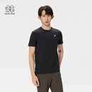 KOLON SPORT/可隆SECO速干T恤 男子运动户外吸湿夏UPF50+防晒抗菌上衣短袖 LHRT5MTT25-BK 黑色 XL 180/100A