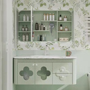 澳鲨（AOOSAA）美法中式浴室柜洗脸盆柜组合带腿卫浴柜卫生间洗手面盆洗漱台定制 定制 0cm 各种颜色浴室柜